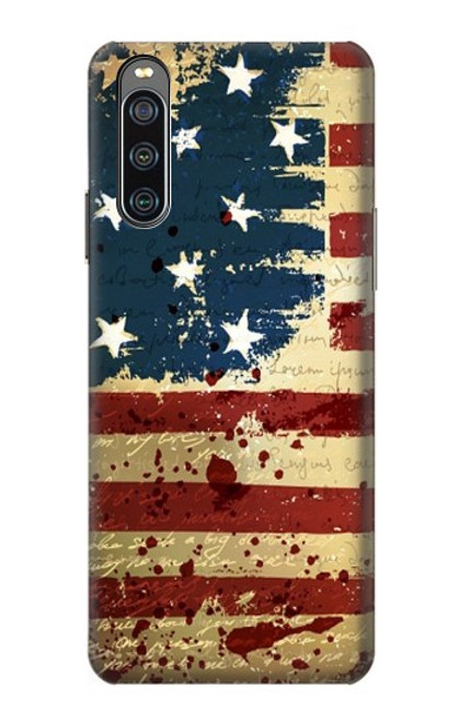 S2349 Old American Flag Case For Sony Xperia 10 IV