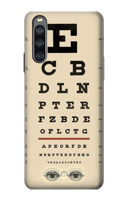 S2502 Eye Exam Chart Decorative Decoupage Poster Case For Sony Xperia 10 IV