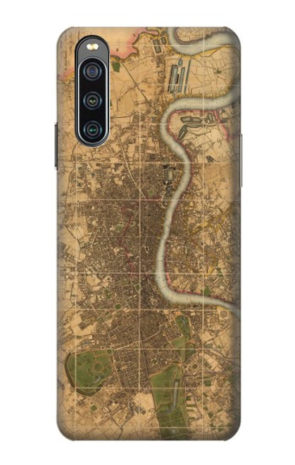 S3230 Vintage Map of London Case For Sony Xperia 10 IV