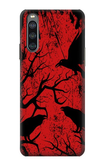 S3325 Crow Black Blood Tree Case For Sony Xperia 10 IV