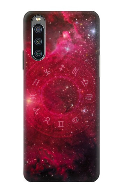 S3368 Zodiac Red Galaxy Case For Sony Xperia 10 IV