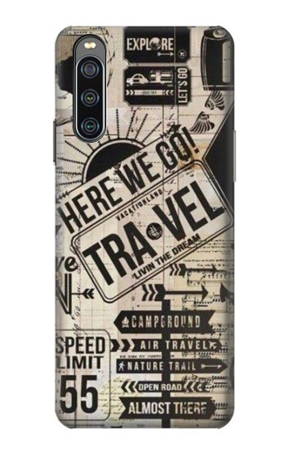 S3441 Vintage Travel Case For Sony Xperia 10 IV