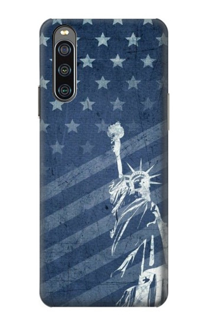 S3450 US Flag Liberty Statue Case For Sony Xperia 10 IV