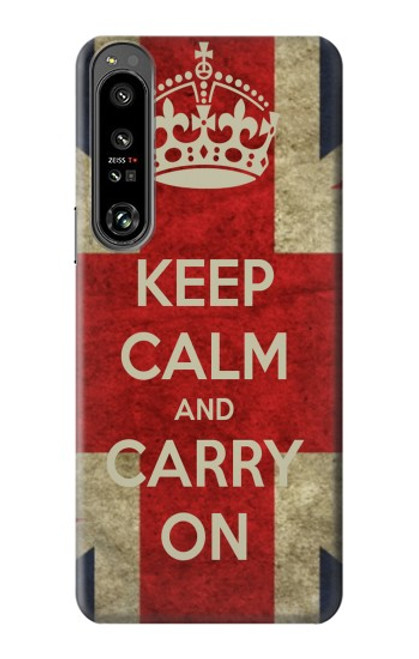 S0674 Keep Calm and Carry On Case For Sony Xperia 1 IV