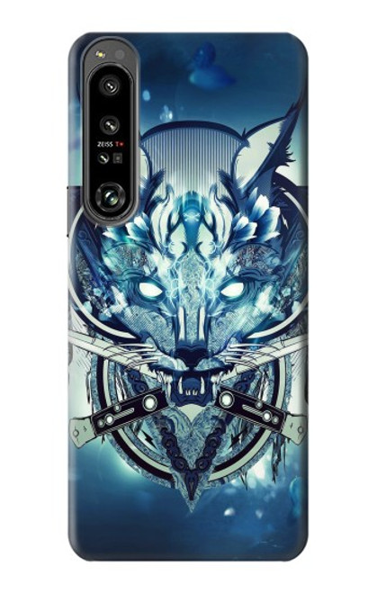 S1135 Wolf with knives Rock Case For Sony Xperia 1 IV