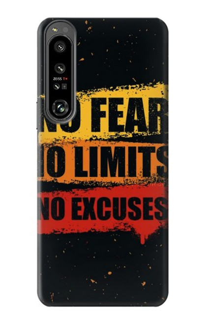 S3492 No Fear Limits Excuses Case For Sony Xperia 1 IV