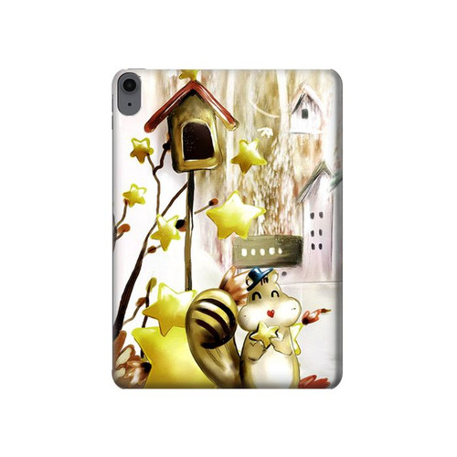 S0109 Cute Squirrel Cartoon Hard Case For iPad Air (2022, 2020), Air 11 (2024), Pro 11 (2022)