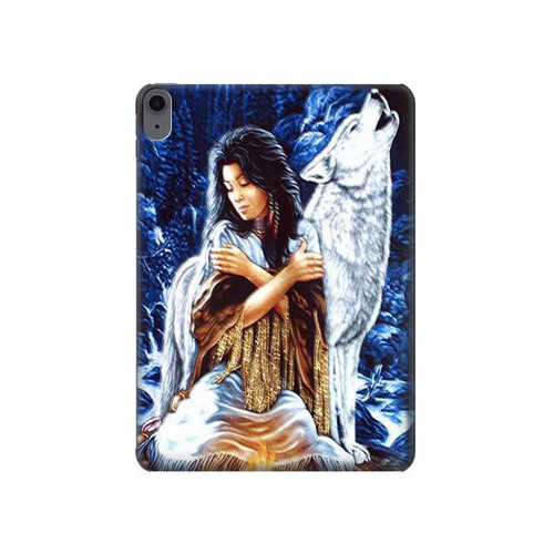 S0147 Grim Wolf Indian Girl Hard Case For iPad Air (2022,2020, 4th, 5th), iPad Pro 11 (2022, 6th)