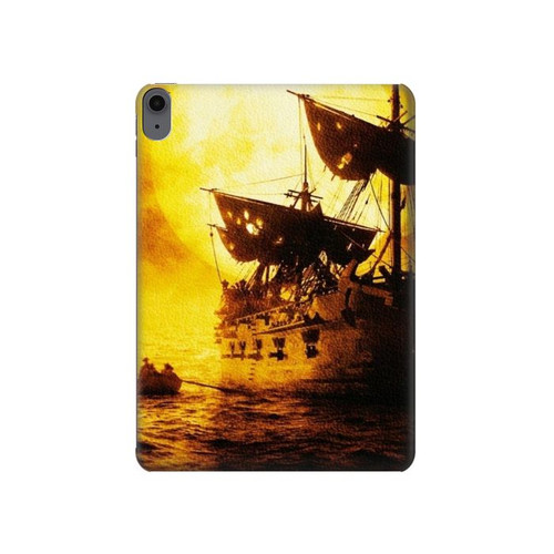 S0841 Pirates Black Pearl Hard Case For iPad Air (2020, 2022), Air 11 (2024,2025,2026), Pro 11 (2022)