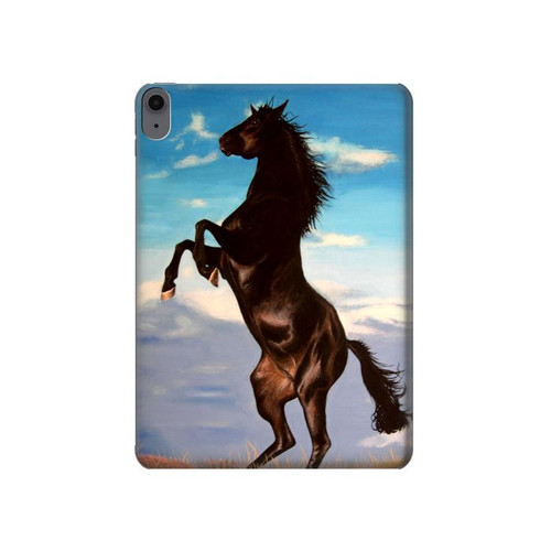 S0934 Wild Black Horse Hard Case For iPad Air (2020, 2022), Air 11 (2024,2025,2026), Pro 11 (2022)