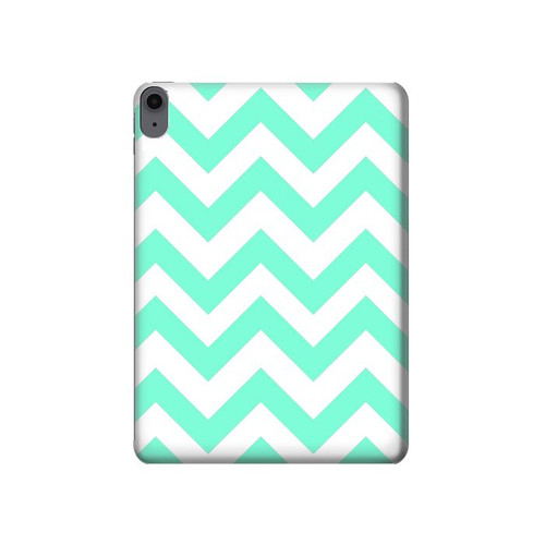 S1723 Mint Chevron Zigzag Hard Case For iPad Air (2020, 2022), Air 11 (2024,2025,2026), Pro 11 (2022)