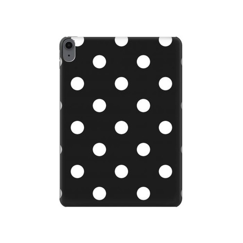 S2299 Black Polka Dots Hard Case For iPad Air (2020, 2022), Air 11 (2024,2025,2026), Pro 11 (2022)