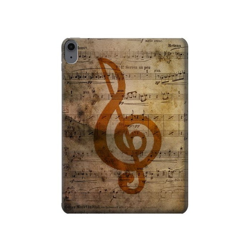 S2368 Sheet Music Notes Hard Case For iPad Air (2020, 2022), Air 11 (2024,2025,2026), Pro 11 (2022)