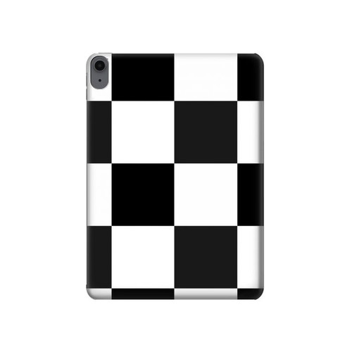 S2492 Black and White Check Hard Case For iPad Air (2022, 2020), Air 11 (2024), Pro 11 (2022)