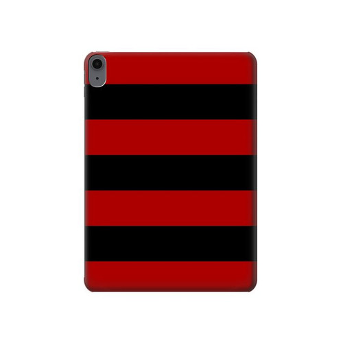 S2638 Black and Red Striped Hard Case For iPad Air (2020, 2022), Air 11 (2024,2025,2026), Pro 11 (2022)