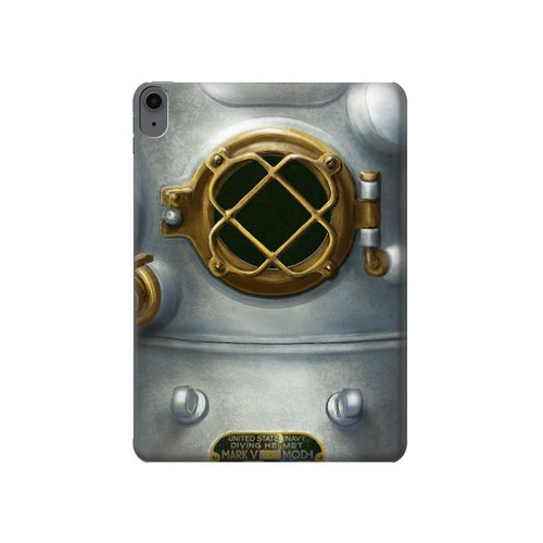 S2646 Vintage Deep Sea Diver Helmet Hard Case For iPad Air (2022,2020, 4th, 5th), iPad Pro 11 (2022, 6th)