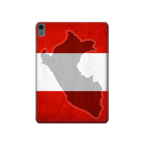 S3018 Peru Flag Hard Case For iPad Air (2022, 2020), Air 11 (2024), Pro 11 (2022)