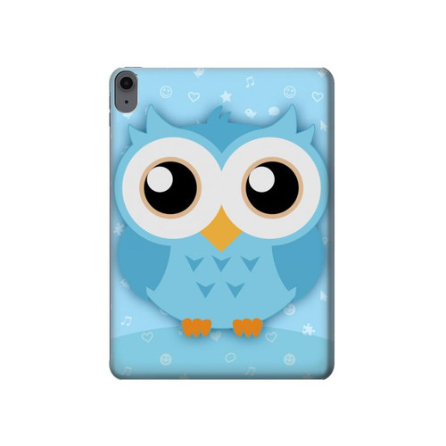 S3029 Cute Blue Owl Hard Case For iPad Air (2022,2020, 4th, 5th), iPad Pro 11 (2022, 6th)