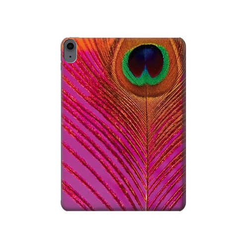 S3201 Pink Peacock Feather Hard Case For iPad Air (2022,2020, 4th, 5th), iPad Pro 11 (2022, 6th)