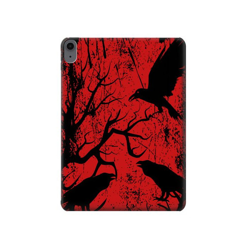 S3325 Crow Black Blood Tree Hard Case For iPad Air (2020, 2022), Air 11 (2024,2025,2026), Pro 11 (2022)