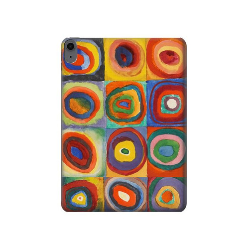 S3409 Squares Concentric Circles Hard Case For iPad Air (2022, 2020), Air 11 (2024), Pro 11 (2022)