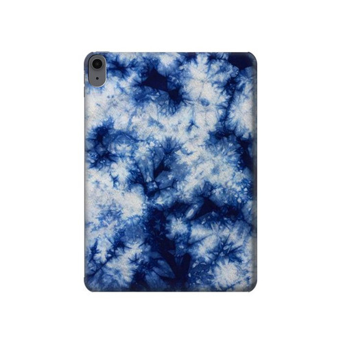 S3439 Fabric Indigo Tie Dye Hard Case For iPad Air (2022, 2020), Air 11 (2024,2025), Pro 11 (2022)