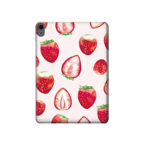 S3481 Strawberry Hard Case For iPad Air (2020, 2022), Air 11 (2024,2025,2026), Pro 11 (2022)