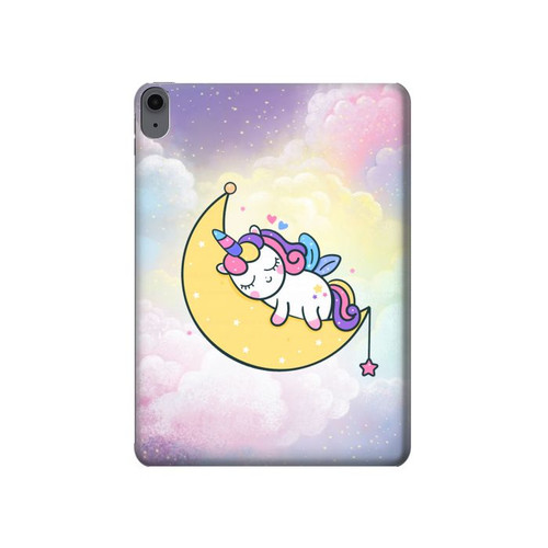 S3485 Cute Unicorn Sleep Hard Case For iPad Air (2022,2020, 4th, 5th), iPad Pro 11 (2022, 6th)