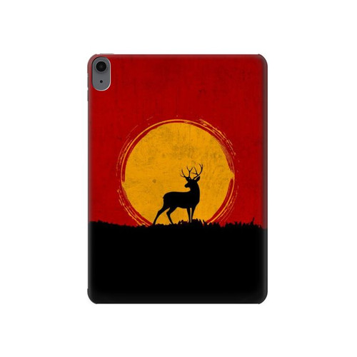 S3513 Deer Sunset Hard Case For iPad Air (2022,2020, 4th, 5th), iPad Pro 11 (2022, 6th)