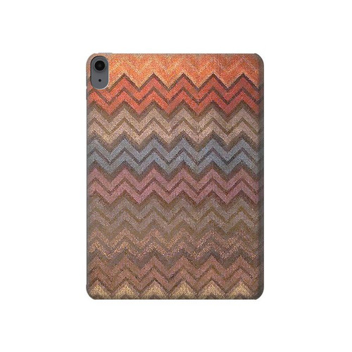 S3752 Zigzag Fabric Pattern Graphic Printed Hard Case For iPad Air (2022,2020, 4th, 5th), iPad Pro 11 (2022, 6th)