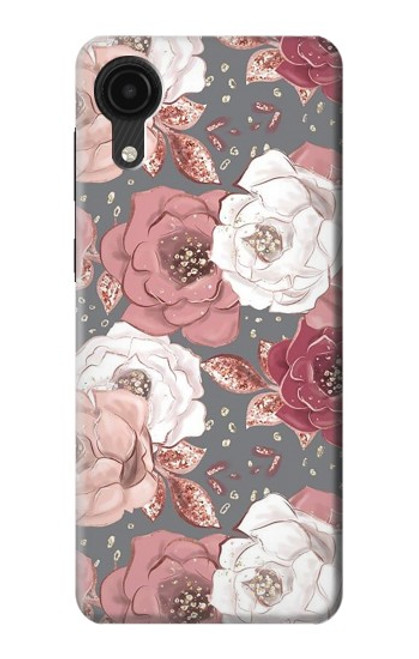S3716 Rose Floral Pattern Case For Samsung Galaxy A03 Core
