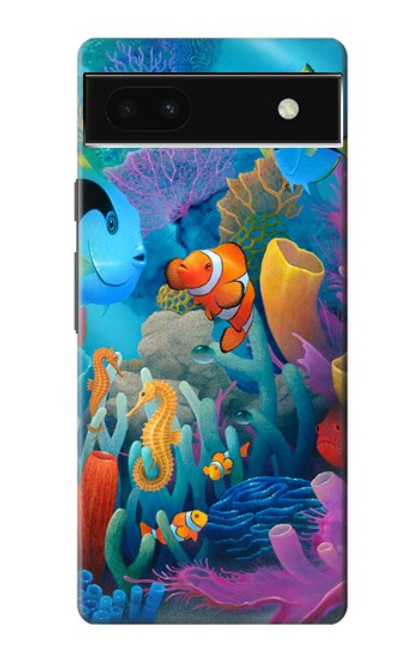 S3227 Underwater World Cartoon Case For Google Pixel 6a