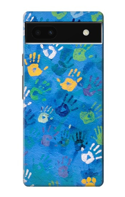 S3403 Hand Print Case For Google Pixel 6a