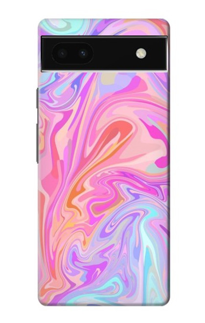 S3444 Digital Art Colorful Liquid Case For Google Pixel 6a