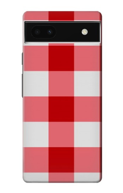 S3535 Red Gingham Case For Google Pixel 6a