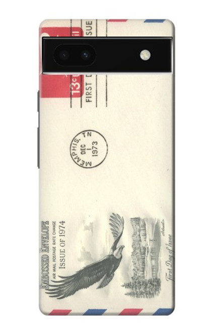 S3551 Vintage Airmail Envelope Art Case For Google Pixel 6a