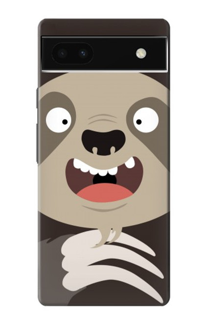 S3855 Sloth Face Cartoon Case For Google Pixel 6a