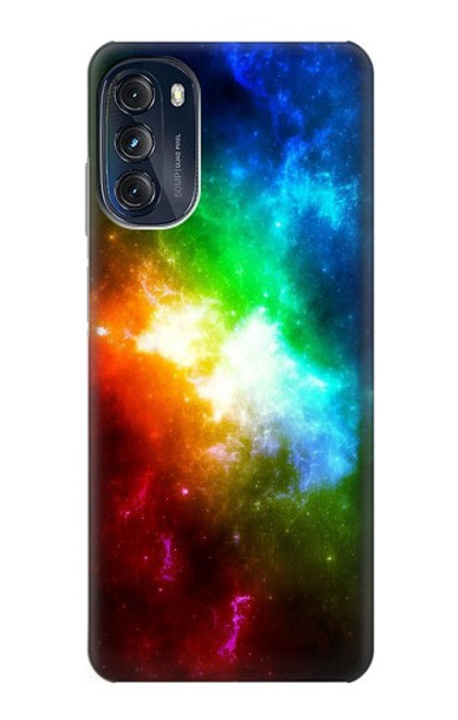 S2312 Colorful Rainbow Space Galaxy Case For Motorola Moto G (2022)