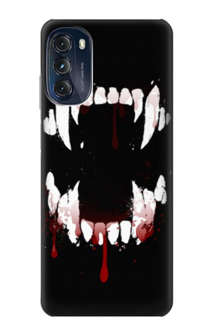 S3527 Vampire Teeth Bloodstain Case For Motorola Moto G (2022)