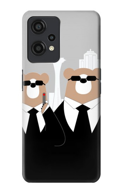 S3557 Bear in Black Suit Case For OnePlus Nord CE 2 Lite 5G