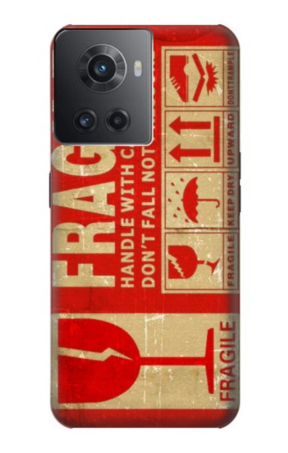 S3552 Vintage Fragile Label Art Case For OnePlus 10R