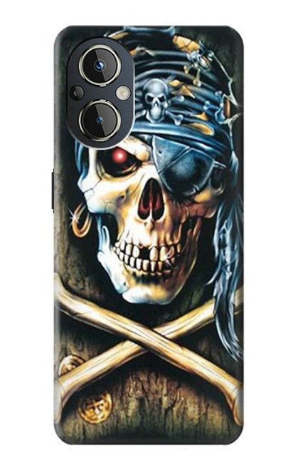S0151 Pirate Skull Punk Rock Case For OnePlus Nord N20 5G