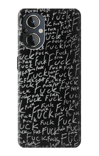 S3478 Funny Words Blackboard Case For OnePlus Nord N20 5G