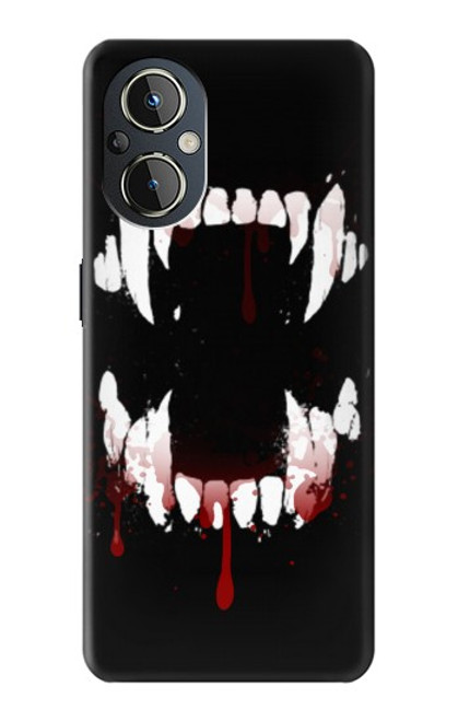 S3527 Vampire Teeth Bloodstain Case For OnePlus Nord N20 5G