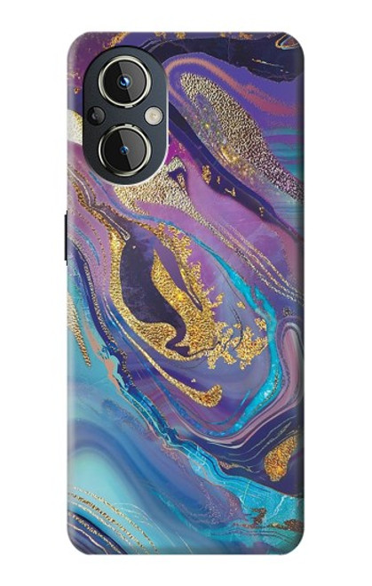 S3676 Colorful Abstract Marble Stone Case For OnePlus Nord N20 5G