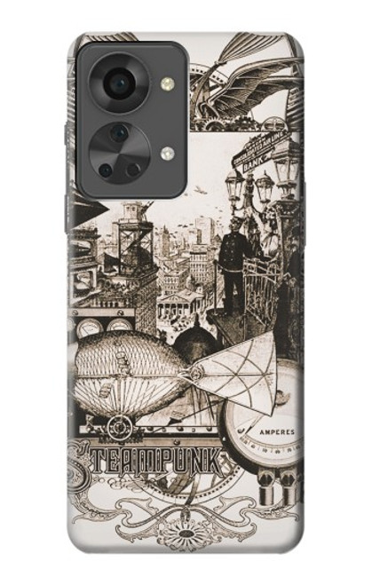 S1681 Steampunk Drawing Case For OnePlus Nord 2T