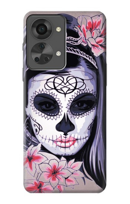S3821 Sugar Skull Steam Punk Girl Gothic Case For OnePlus Nord 2T