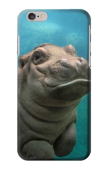 S3871 Cute Baby Hippo Hippopotamus Case For iPhone 6 6S