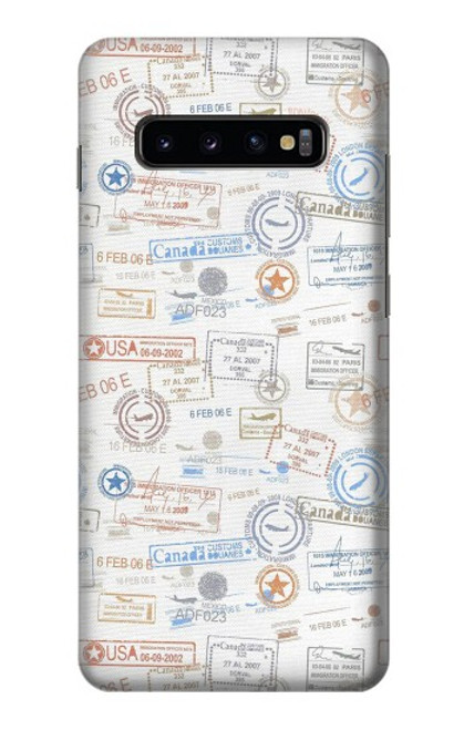 S3903 Travel Stamps Case For Samsung Galaxy S10 Plus