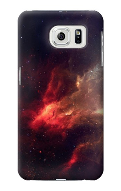 S3897 Red Nebula Space Case For Samsung Galaxy S7 Edge